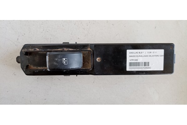 Recambio de mando elevalunas delantero derecho para cadillac bls 1.9 d pdf referencia OEM IAM 12761229  
