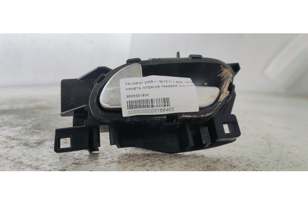 Recambio de maneta interior trasera izquierda para peugeot 2008 (--.2013) 1.5hdi 100 fap referencia OEM IAM 96555518VV  