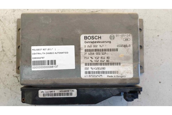Recambio de centralita cambio automatico para peugeot 607 (s1) 2.2 hdi fap cat referencia OEM IAM 0260002767 0029641281280 