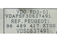 Recambio de sistema audio / radio cd para peugeot 307 break / sw (s1) break xt referencia OEM IAM 96489417XT00  