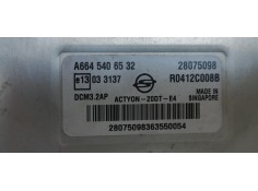 Recambio de centralita motor uce para ssangyong actyon 200 xdi referencia OEM IAM A6645406532  