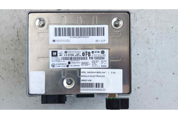 Recambio de modulo electronico para opel insignia berlina 2.0 cdti cat referencia OEM IAM 366821429 B5598502 