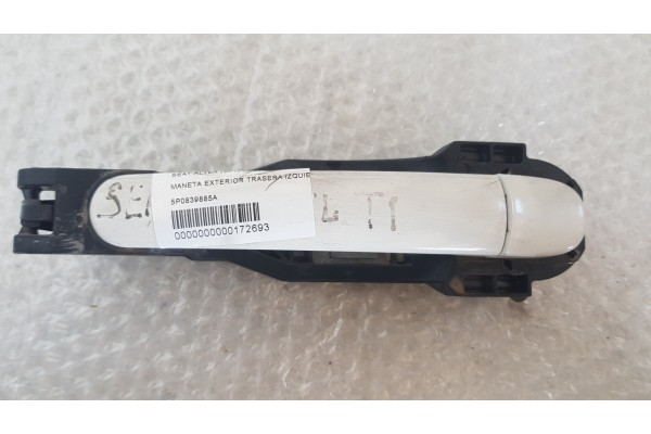 Recambio de maneta exterior trasera izquierda para seat altea (5p1) sport-up referencia OEM IAM 5P0839885A  