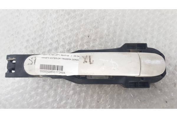 Recambio de maneta exterior trasera derecha para seat altea (5p1) sport-up referencia OEM IAM   