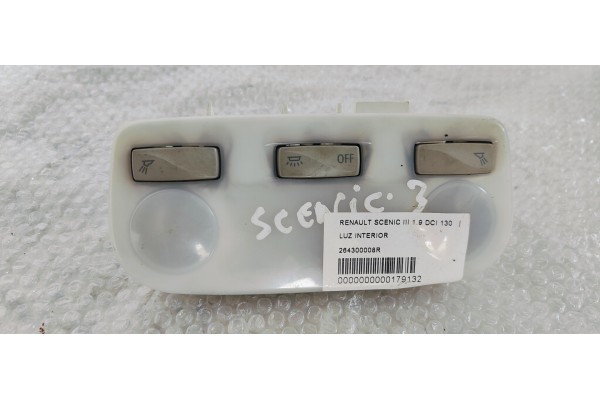 Recambio de luz interior para renault scenic iii 1.9 dci 130 referencia OEM IAM 264300008R  