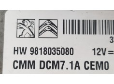 Recambio de centralita motor uce para opel vivaro furgón 2.0 cdti 123 fap referencia OEM IAM 9818035080  