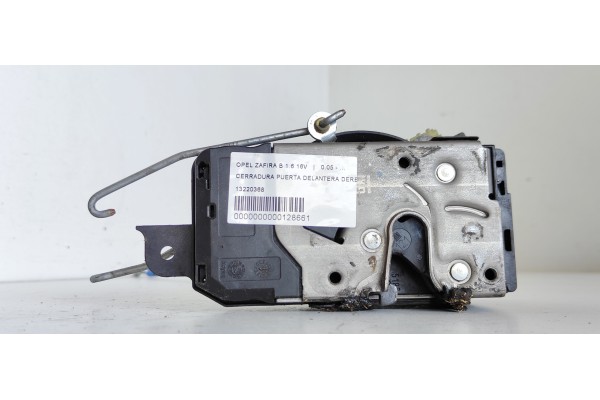 Recambio de cerradura puerta delantera derecha para opel zafira b enjoy referencia OEM IAM 13220368  