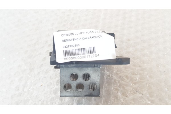 Recambio de resistencia calefaccion para citroen jumpy fugón 1.5 hdi 100 fap referencia OEM IAM 9829220580  