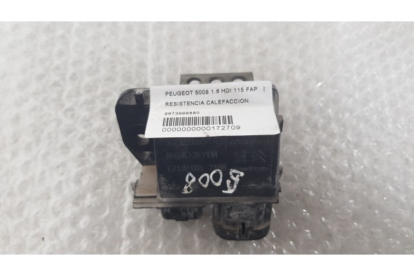 Recambio de resistencia calefaccion para peugeot 5008 1.6 hdi 115 fap referencia OEM IAM 9673999880  