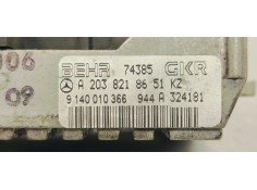 Recambio de resistencia calefaccion para mercedes-benz clase s (w220) berlina 3.2cdi 197 [320] referencia OEM IAM A2038218651  