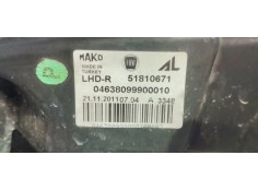Recambio de faro derecho para fiat doblo 1.3 jtd 90 referencia OEM IAM 51810671  