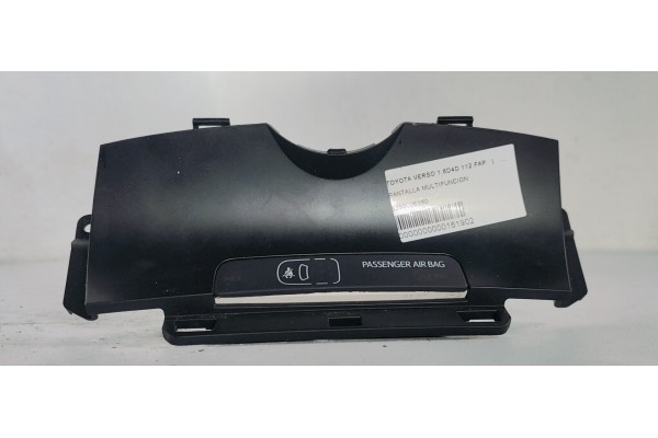 Recambio de pantalla multifuncion para toyota verso 1.6d4d 112 fap referencia OEM IAM 839500F150  