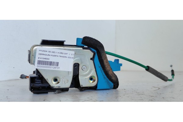 Recambio de cerradura puerta trasera izquierda para hyundai i30 (gd) city referencia OEM IAM 81410A6000  