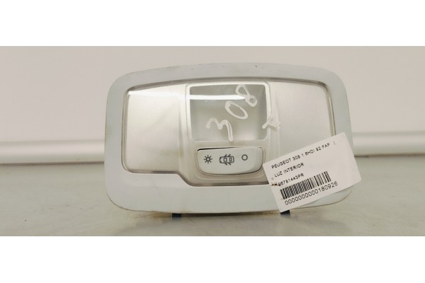 Recambio de luz interior para peugeot 308 1.6hdi 92 fap referencia OEM IAM 96781443PR  