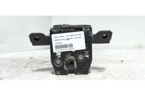 Recambio de cerradura maletero / porton para opel astra j lim. berlina fase 1 referencia OEM IAM 13500195  