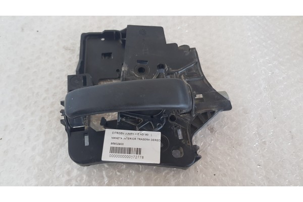 Recambio de maneta interior trasera derecha para citroen jumpy 1.6 hdi 90 referencia OEM IAM 96802900  