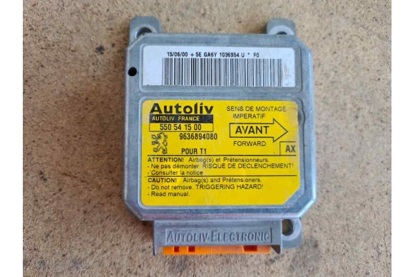 Recambio de centralita airbag para peugeot 206 berlina 1.9 diesel referencia OEM IAM 550541500 9636894080 