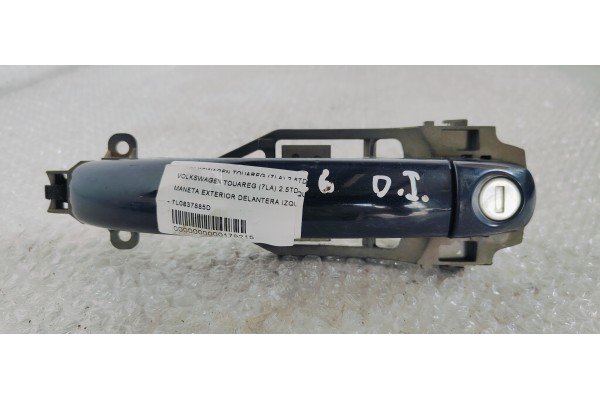 Recambio de maneta exterior delantera izquierda para volkswagen touareg (7la) 2.5tdi 175 4x4 referencia OEM IAM 7L0837885D  