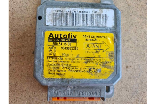 Recambio de centralita airbag para peugeot 206 berlina 1.9 diesel referencia OEM IAM 550541500 9643082380 