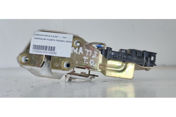 Recambio de cerradura puerta trasera derecha para daewoo matiz s plus referencia OEM IAM   