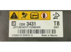 Recambio de centralita airbag para opel insignia berlina 2.0cdti 130 fap referencia OEM IAM 13583431  