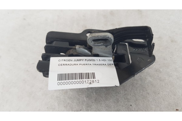Recambio de cerradura puerta trasera derecha para citroen jumpy fugón 1.5 hdi 100 fap referencia OEM IAM   