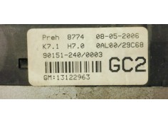 Recambio de mando climatizador para opel astra h berlina enjoy referencia OEM IAM 13122963  