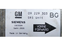 Recambio de centralita airbag para opel astra g berlina 1.6 16v referencia OEM IAM 1923594  