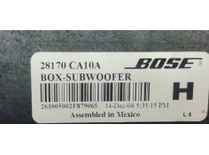 Recambio de sistema audio / radio cd para nissan murano (z50) 3.5 v6 referencia OEM IAM 28170CA10A  