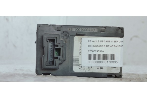 Recambio de conmutador de arranque para renault megane ii berlina 5p confort dynamique referencia OEM IAM 8200074331A  