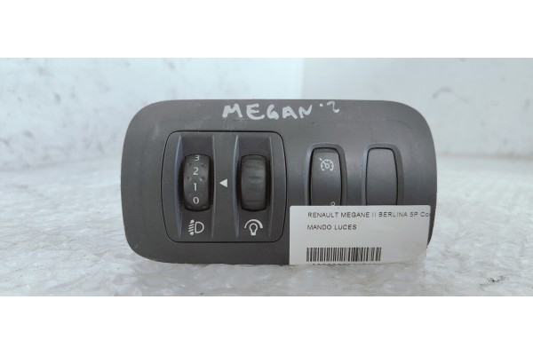 Recambio de mando luces para renault megane ii berlina 5p confort dynamique referencia OEM IAM   