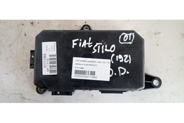 Recambio de modulo electronico para fiat marea weekend (185) jtd 110 hlx referencia OEM IAM 51711369  