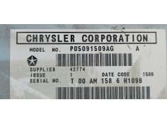 Recambio de sistema audio / radio cd para dodge caliber 2.0i 155 referencia OEM IAM P05091509AG  