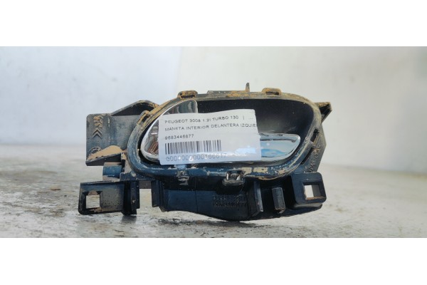 Recambio de maneta interior delantera izquierda para peugeot 3008 1.2i turbo 130 referencia OEM IAM 9683446877  