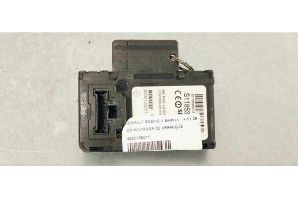 Recambio de conmutador de arranque para renault scenic ii emotion referencia OEM IAM 8200125077  