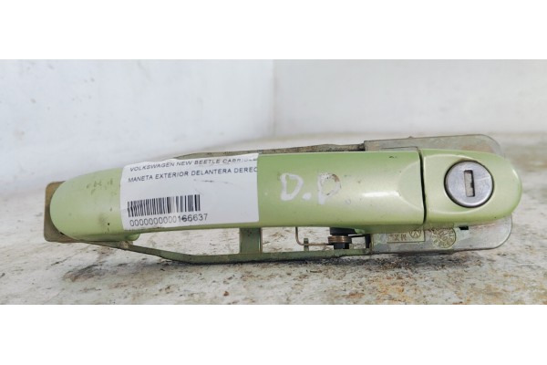 Recambio de maneta exterior delantera derecha para volkswagen new beetle cabriolet (1y7) 2.0 referencia OEM IAM   