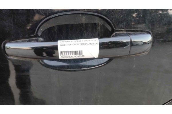 Recambio de maneta exterior trasera izquierda para citroen c4 picasso exclusive referencia OEM IAM 1198G  