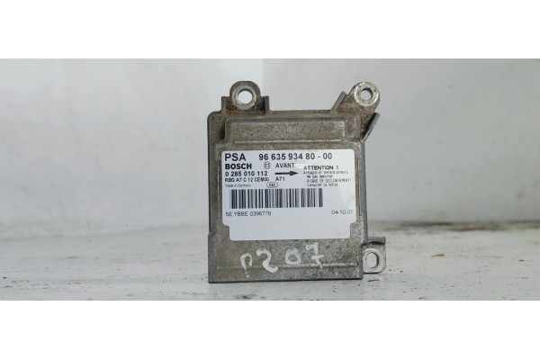 Recambio de centralita airbag para peugeot 207 1.4 i 95 referencia OEM IAM 9663593480  