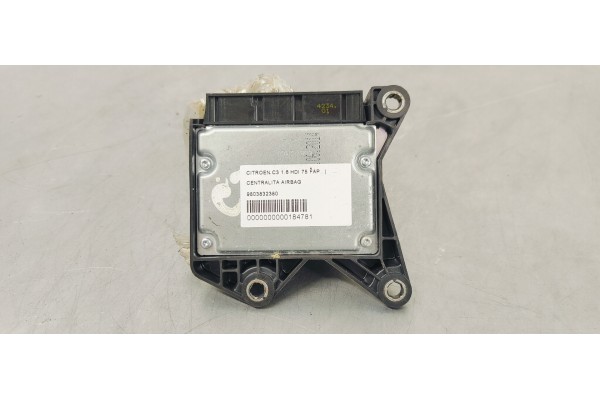 Recambio de centralita airbag para citroen c3 1.6 hdi 75 fap referencia OEM IAM 9803832380  