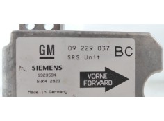 Recambio de centralita airbag para opel astra g berlina 1.8 16v cat referencia OEM IAM 09229037  