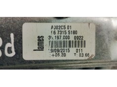 Recambio de elevalunas delantero derecho para peugeot 208 1.2 i turbo 110 referencia OEM IAM 9673155180  