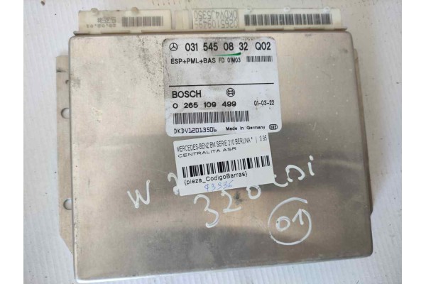 Recambio de centralita asr para mercedes-benz clase e (w210) berlina 3.2 v6 18v cat referencia OEM IAM 0315450832  