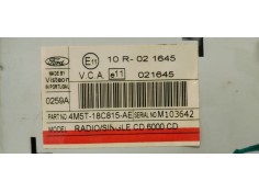 Recambio de sistema audio / radio cd para ford focus berlina (cap) ambiente (d) referencia OEM IAM 4M5T18C815AE  