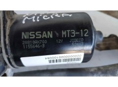 Recambio de motor limpia delantero para nissan micra (k12e) 1.2 cat referencia OEM IAM 1155646B 288J0AX700 