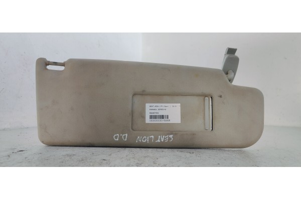 Recambio de parasol derecho para seat leon (1p1) sport referencia OEM IAM 6Q0857552  
