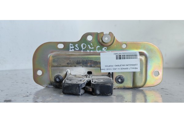 Recambio de cerradura maletero / porton para renault espace iv (jk0) dynamique referencia OEM IAM   