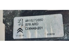 Recambio de elevalunas trasero derecho para citroen c4 picasso 1.6hdi 120 fap referencia OEM IAM 9816272680  