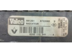 Recambio de radiador agua para renault megane ii berlina 3p 1.6 16v referencia OEM IAM 8200115541A  