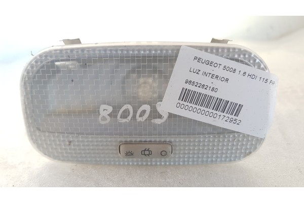 Recambio de luz interior para peugeot 5008 1.6 hdi 115 fap referencia OEM IAM 9652262180  
