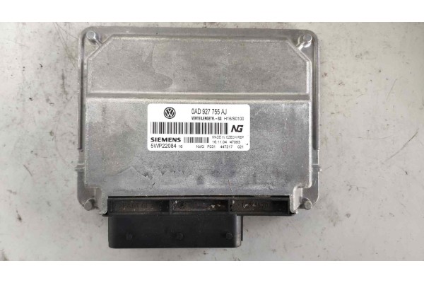 Recambio de centralita cambio automatico para volkswagen touareg (7la) 2.5 tdi referencia OEM IAM 0AD927755AJ 5WP2208416 